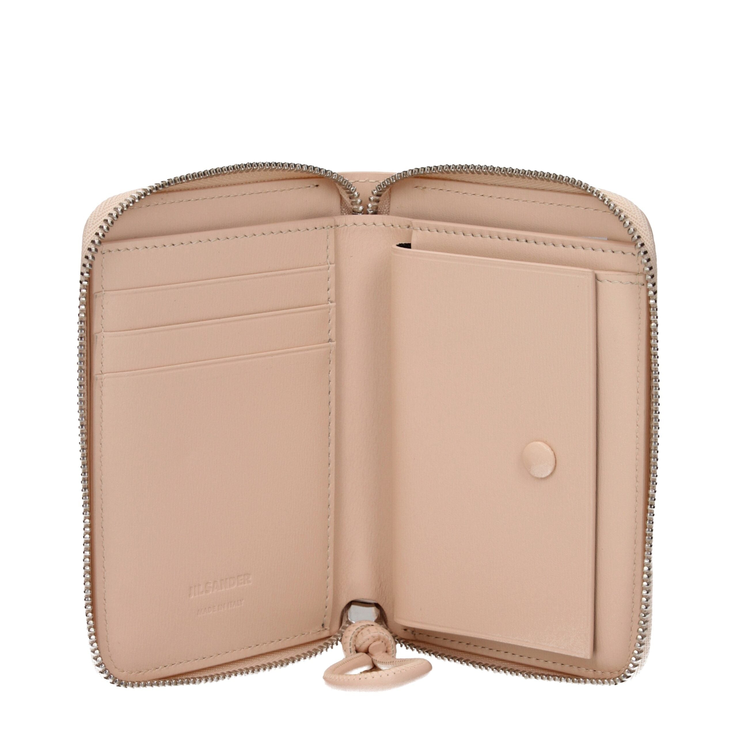 Jil Sander Pink Leather Wallets Jil Sander