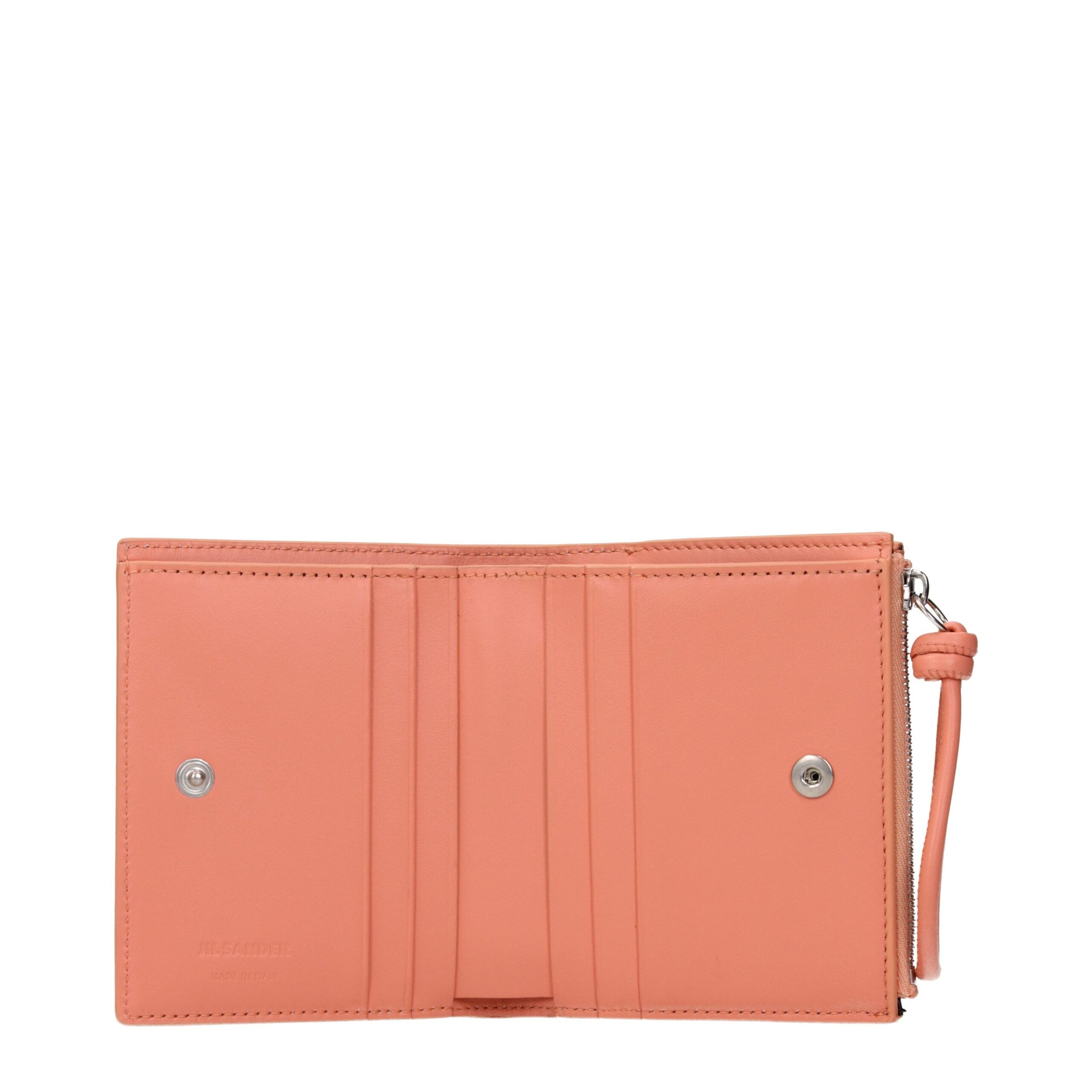 Jil Sander Pink Leather Wallets Jil Sander