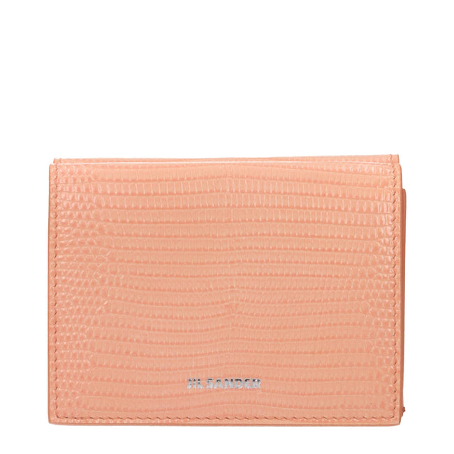 Jil Sander Pink Leather Wallets Jil Sander