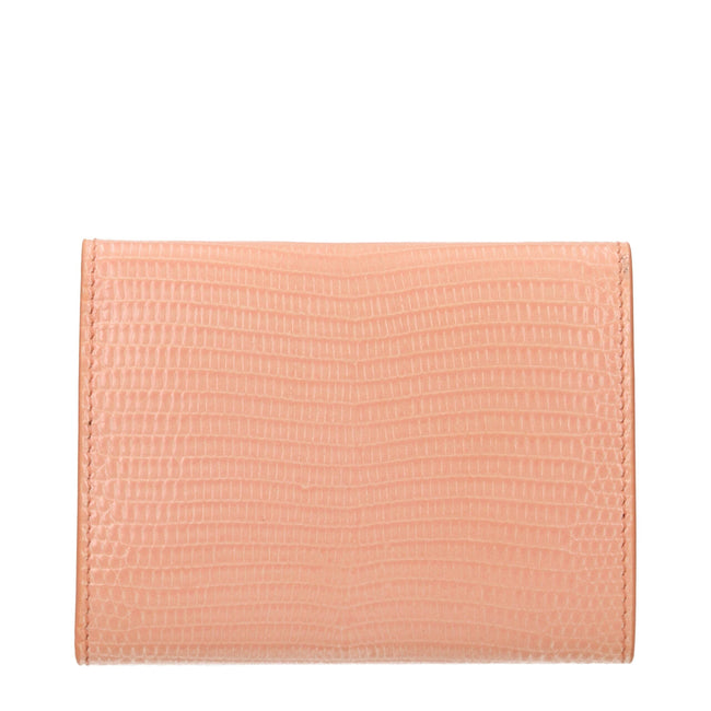 Jil Sander Pink Leather Wallets Jil Sander