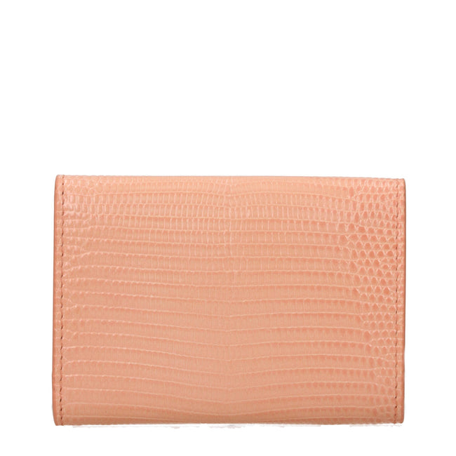 Jil Sander Pink Leather Wallets Jil Sander
