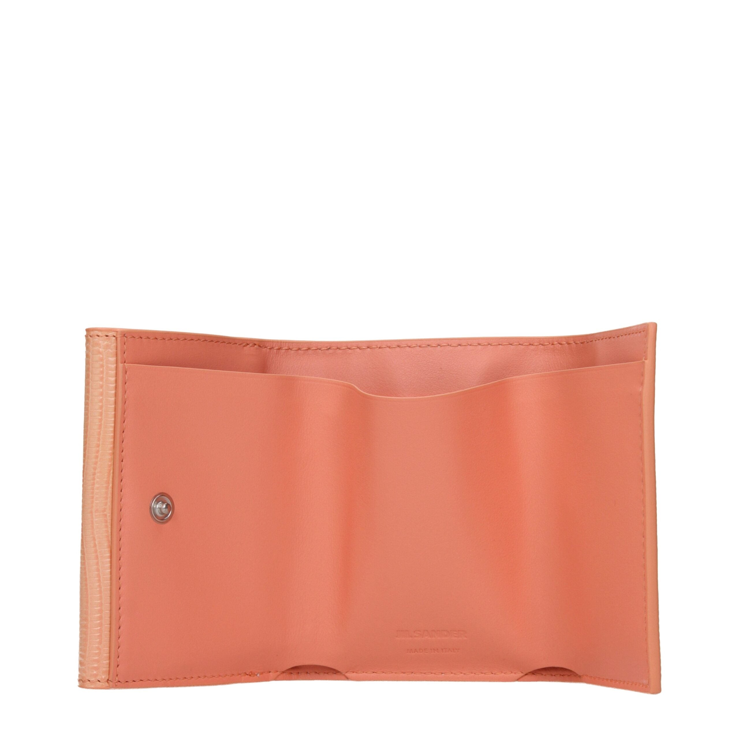 Jil Sander Pink Leather Wallets Jil Sander