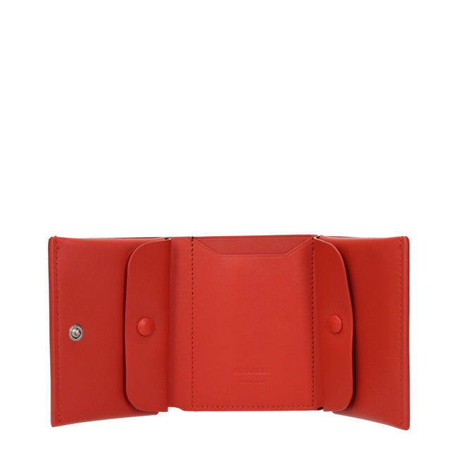 Jil Sander Red Leather Wallets Jil Sander
