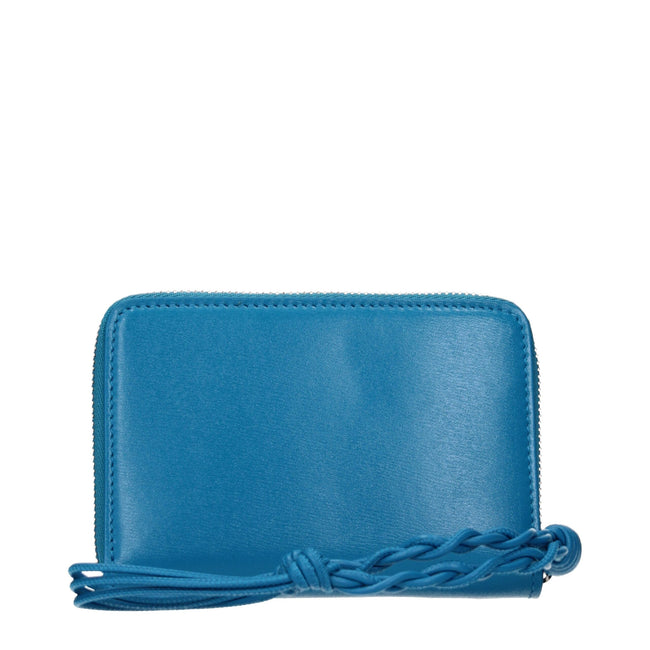 Jil Sander Blue Leather Wallets Jil Sander