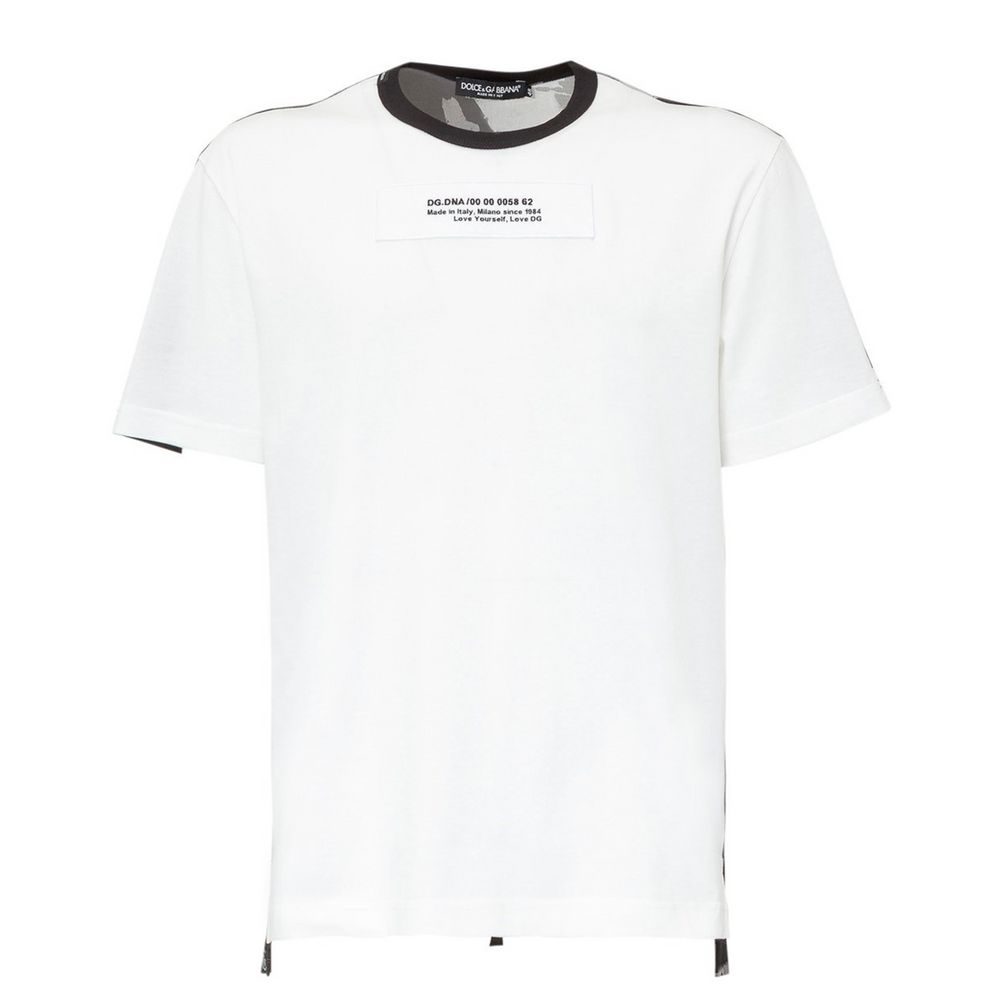 Dolce & Gabbana White Cotton T-Shirt Dolce & Gabbana