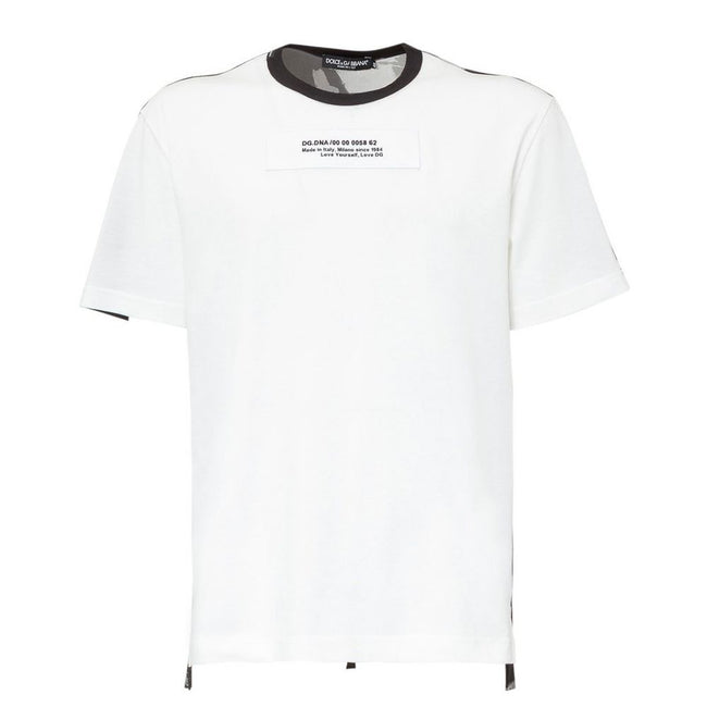 Dolce & Gabbana White Cotton T-Shirt Dolce & Gabbana