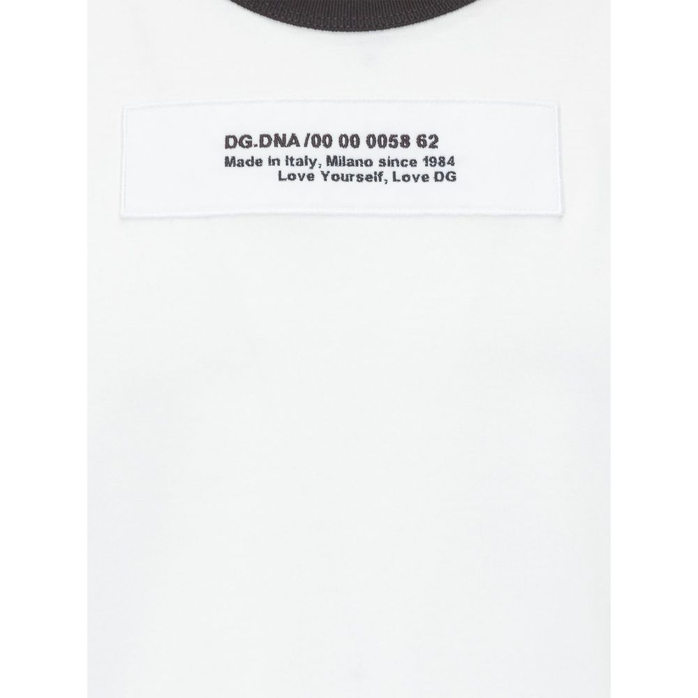 Dolce & Gabbana White Cotton T-Shirt Dolce & Gabbana
