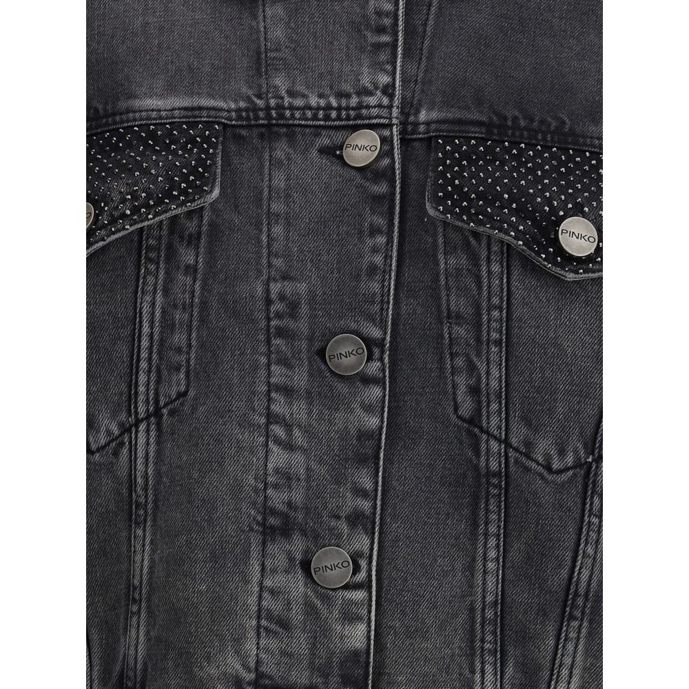 PINKO The Trucker jacket with mini studs PINKO
