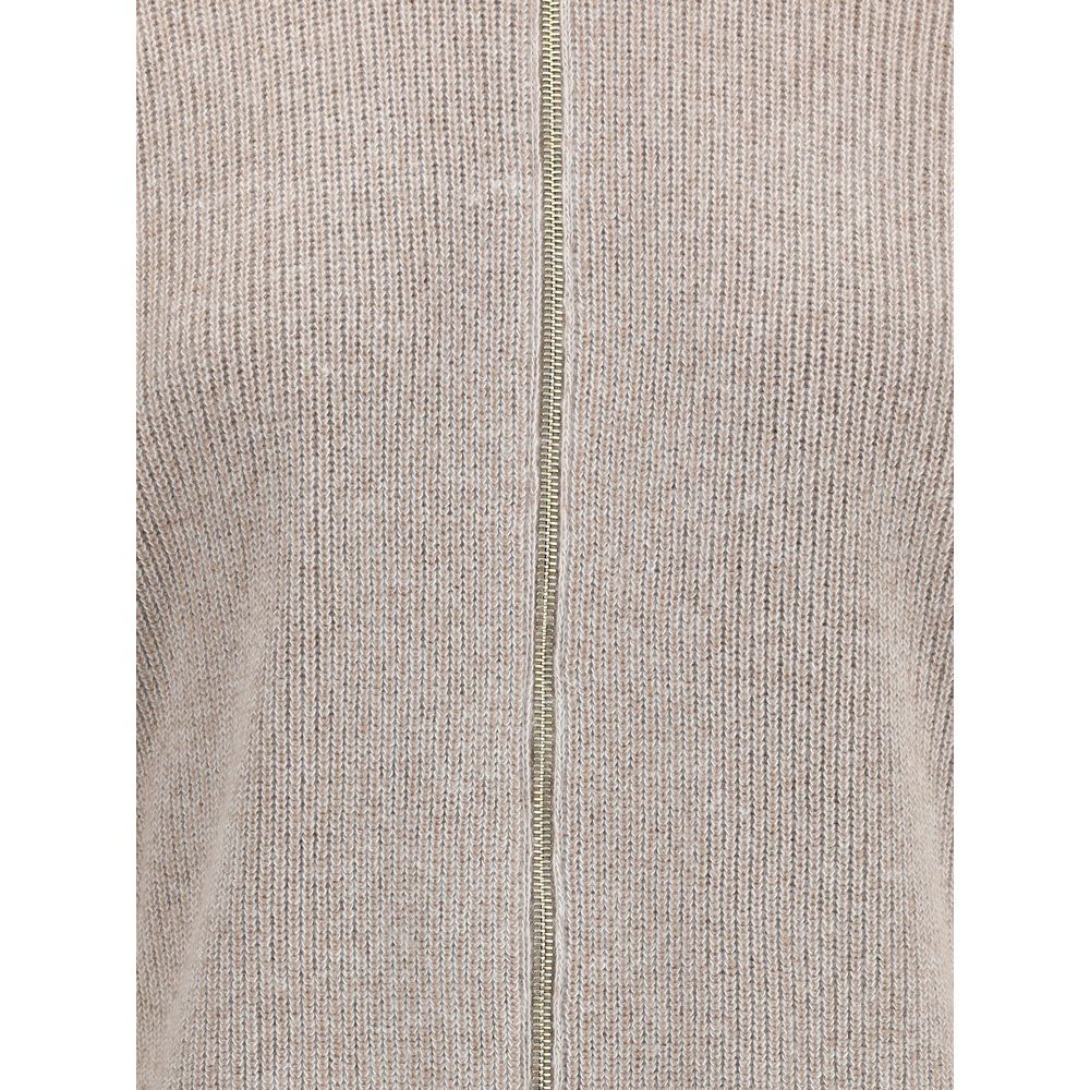 Fabiana Filippi Reversible Platinum Mohair Jacket Fabiana Filippi