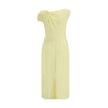 Givenchy Draped Midi Cady Dress Givenchy