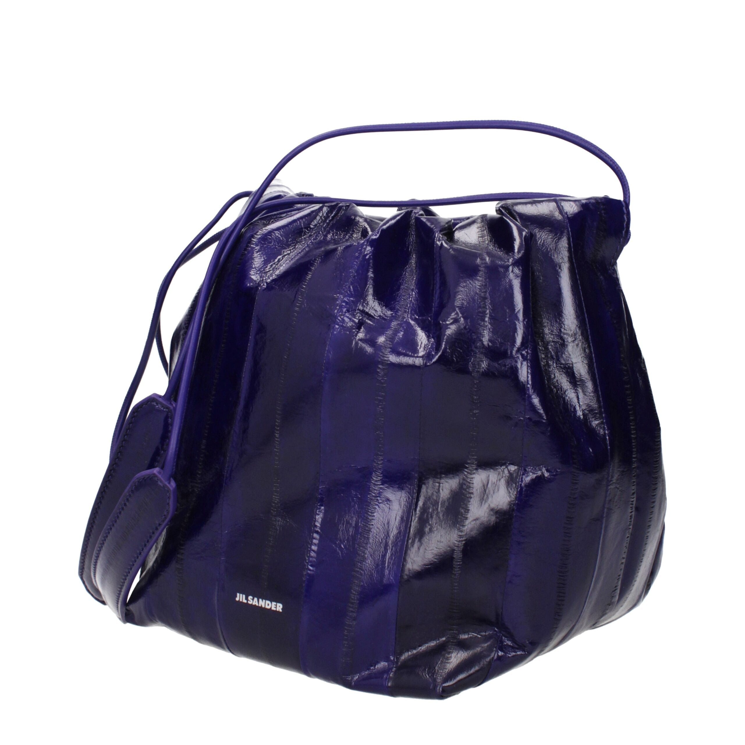 Jil Sander Purple Leather Shoulder Bags Jil Sander