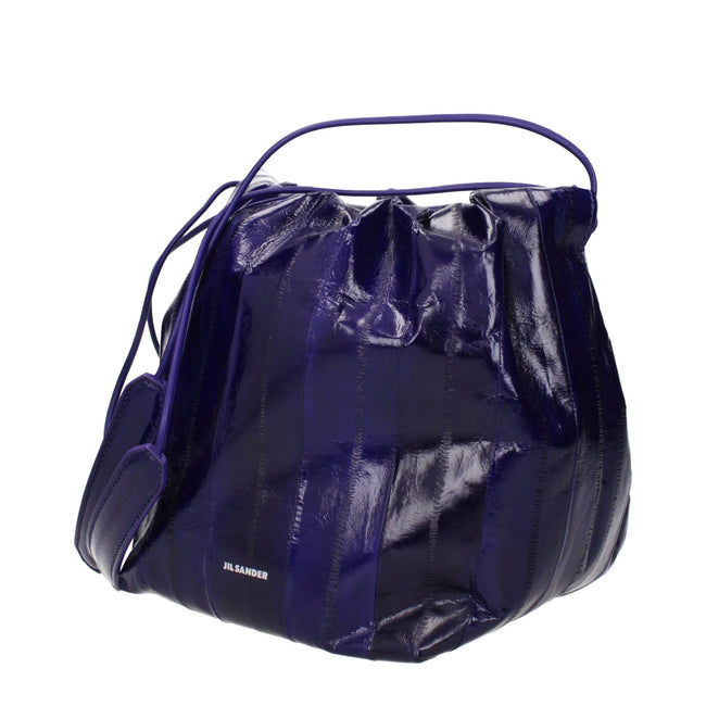 Jil Sander Purple Leather Shoulder Bags Jil Sander