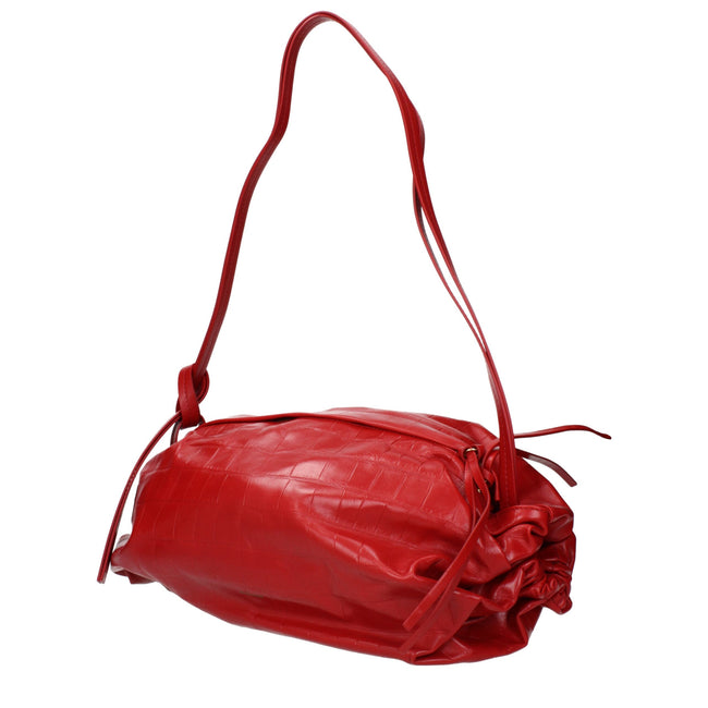 Jil Sander Red Leather Shoulder Bags Jil Sander