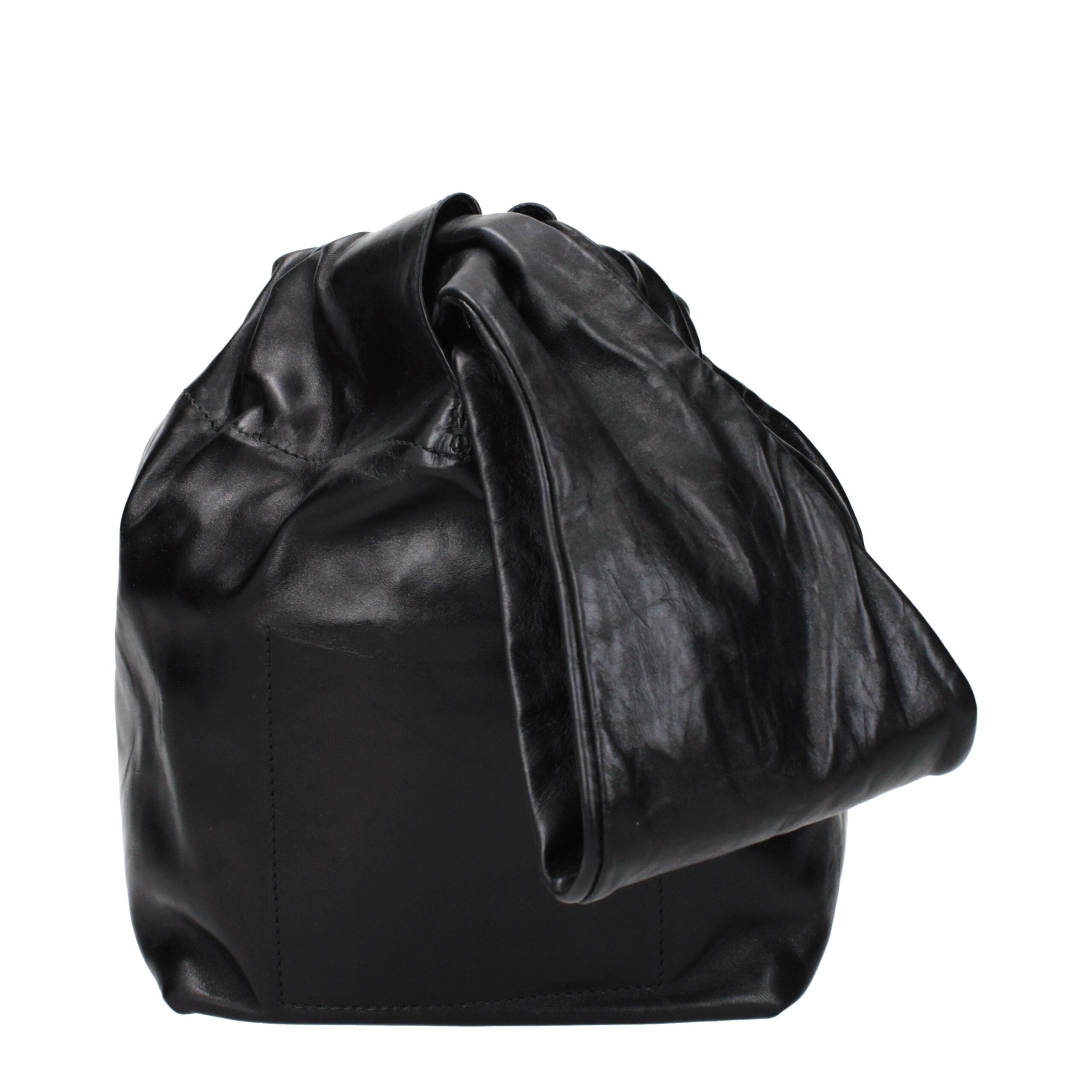 Jil Sander Black Leather Handbags Jil Sander