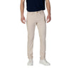 Jeckerson Beige Cotton Skinny Pant Jeckerson