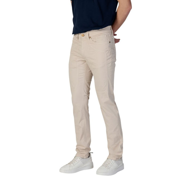 Jeckerson Beige Cotton Skinny Pant Jeckerson