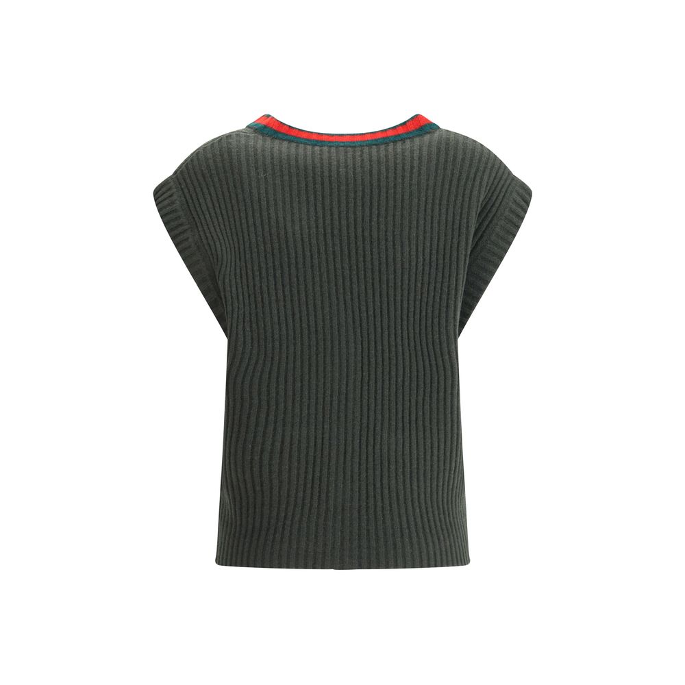 Gucci Wool Cardigan Vest Gucci