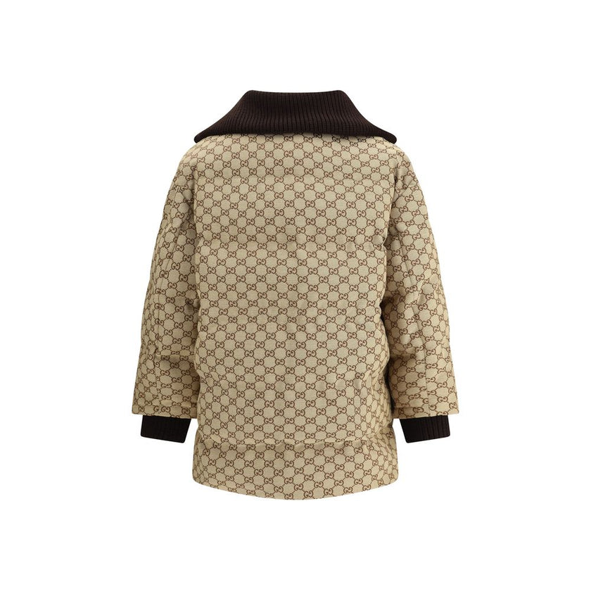 Gucci Beige Cotton Bomber Gucci