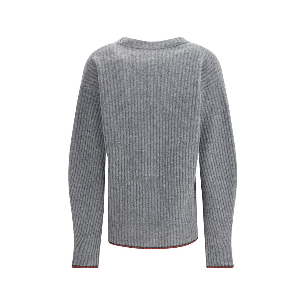 Gucci Ribbed Knit Wool Cardigan Gucci