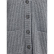 Gucci Ribbed Knit Wool Cardigan Gucci