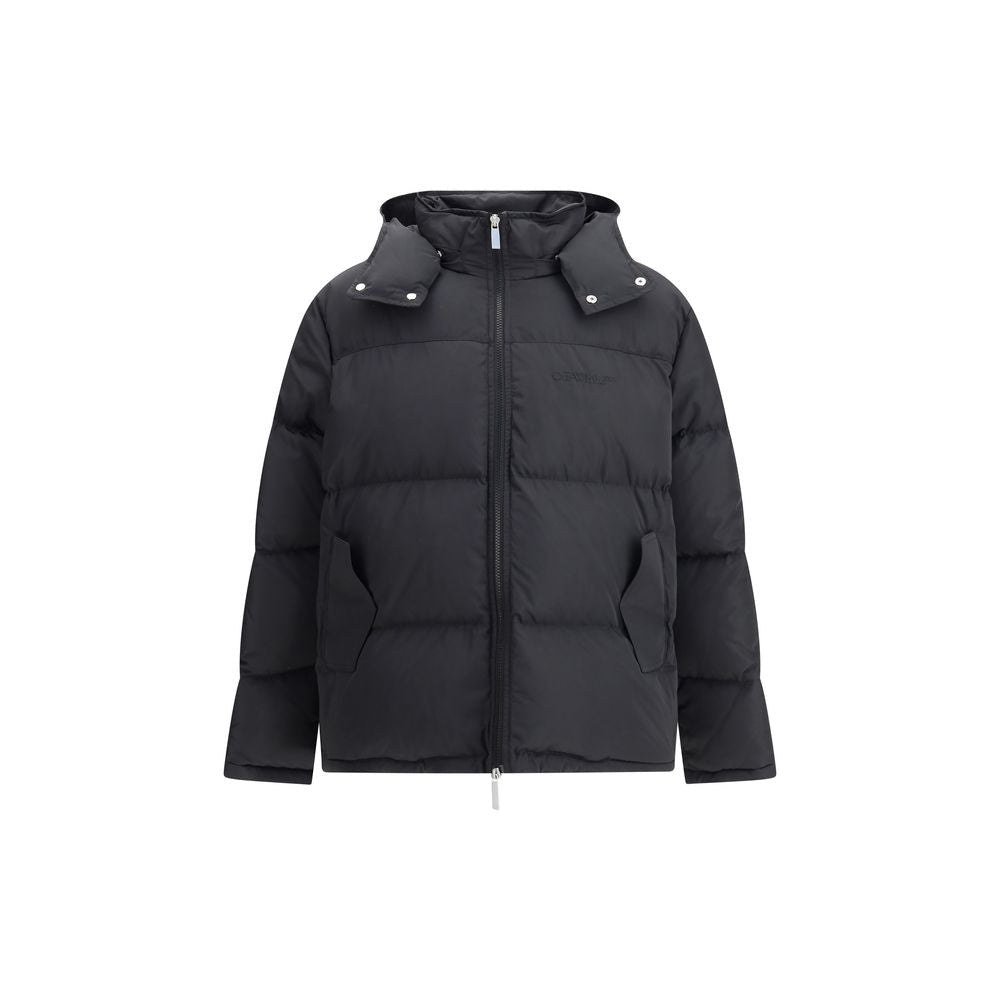 Off-White Hooded Diagonal Arrow Down Jacket Off-White