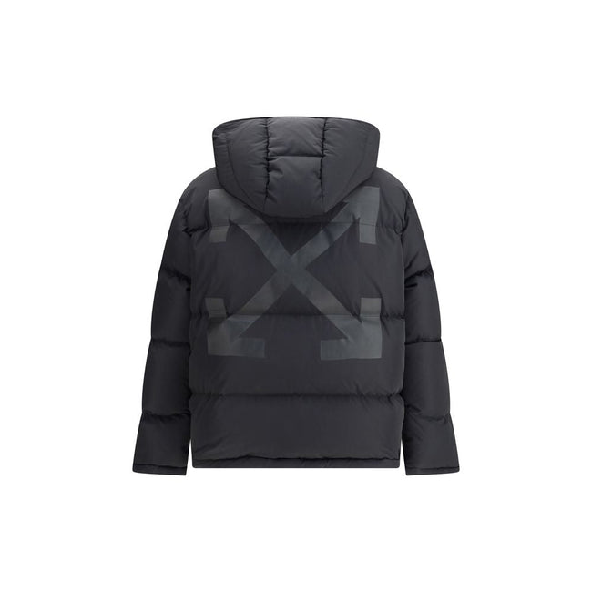 Off-White Hooded Diagonal Arrow Down Jacket Off-White