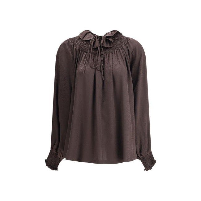 Burberry Geometric Silk Blouse Burberry