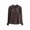 Burberry Geometric Silk Blouse Burberry