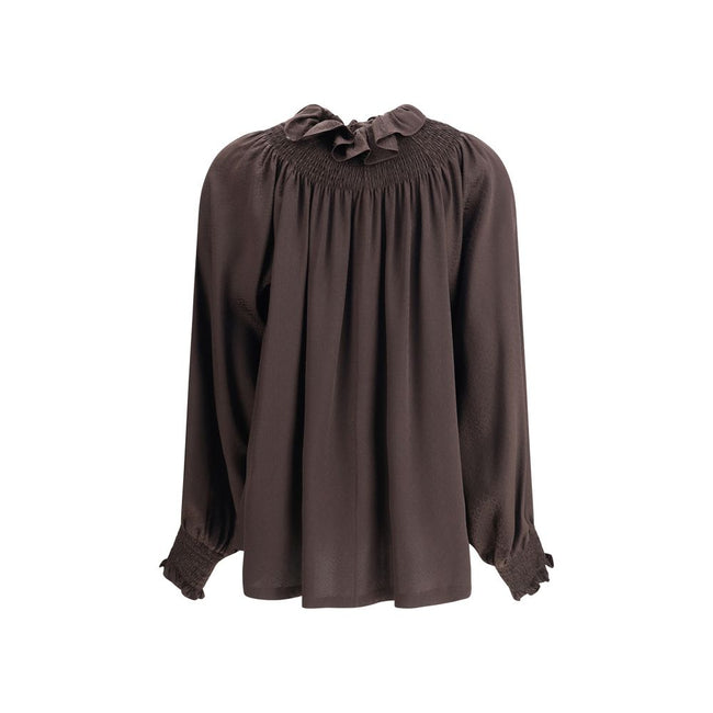 Burberry Geometric Silk Blouse Burberry
