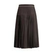 Burberry Sunflower Pleated Silk Skirt Burberry