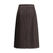 Burberry Sunflower Pleated Silk Skirt Burberry