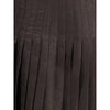 Burberry Sunflower Pleated Silk Skirt Burberry
