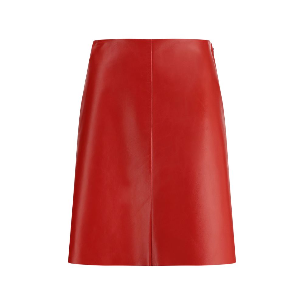 Miu Miu Nappa Leather Skirt Miu Miu