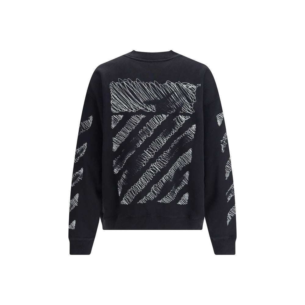 Off-White Scribble Diag Skate Crewneck Off-White