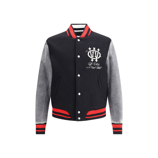 Off-White Gothic OW Wool Varsity Jacket Off-White