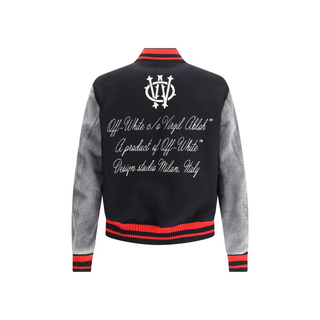 Off-White Gothic OW Wool Varsity Jacket Off-White