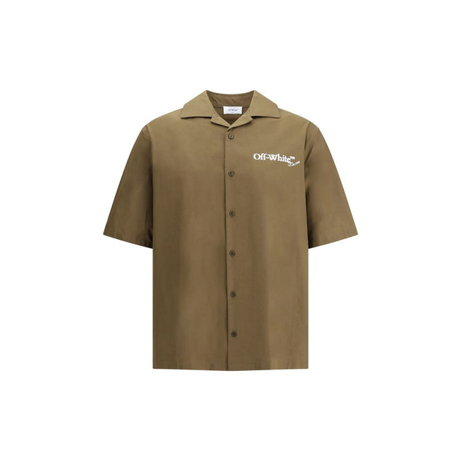 Off-White Bowling Shirt in Poplin Off-White