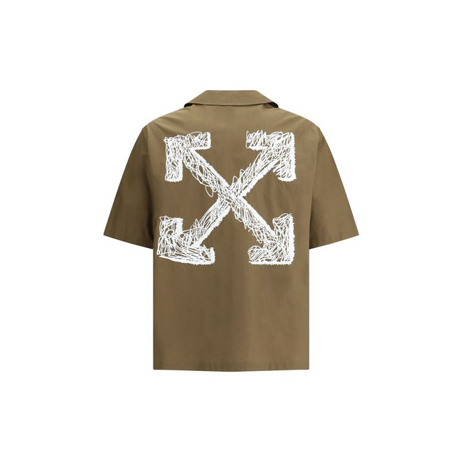 Off-White Bowling Shirt in Poplin Off-White