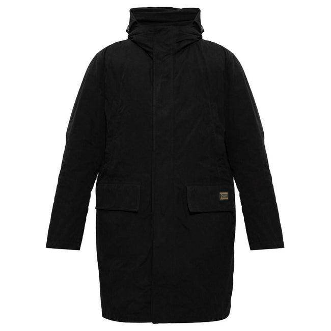 Dolce & Gabbana Black Cotton Jackets & Coat Dolce & Gabbana