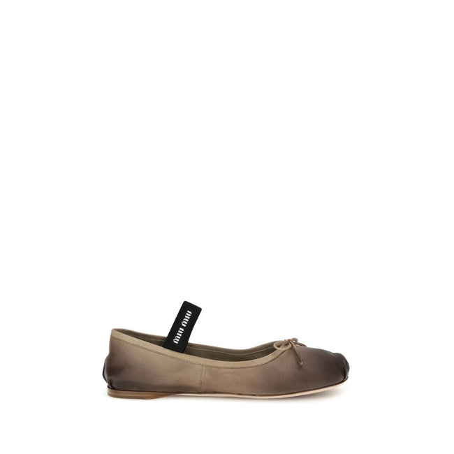 Miu Miu Leather Ballerinas Miu Miu