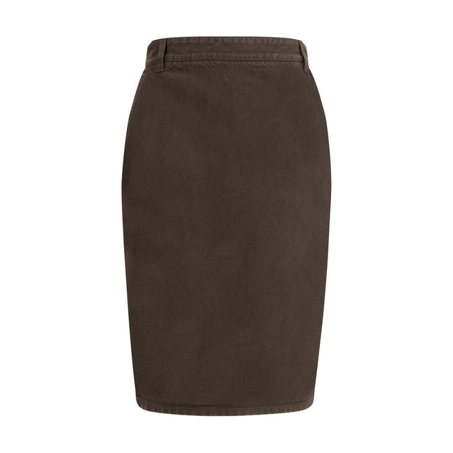 Saint Laurent Denim Pencil Skirt Saint Laurent