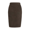 Saint Laurent Denim Pencil Skirt Saint Laurent