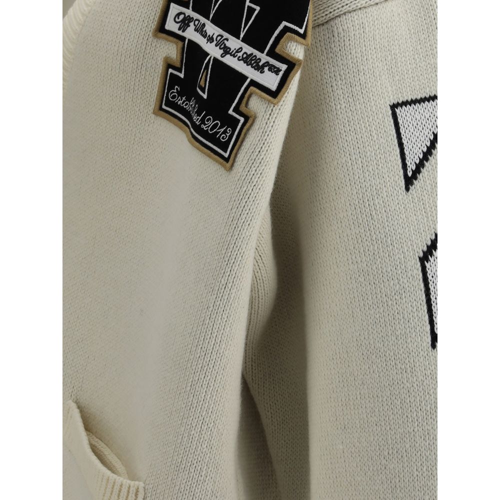 Off-White Moon Vars Knit Cardigan Off-White