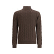 Aragona Cashmere Braided Turtleneck Sweater Aragona Cashmere