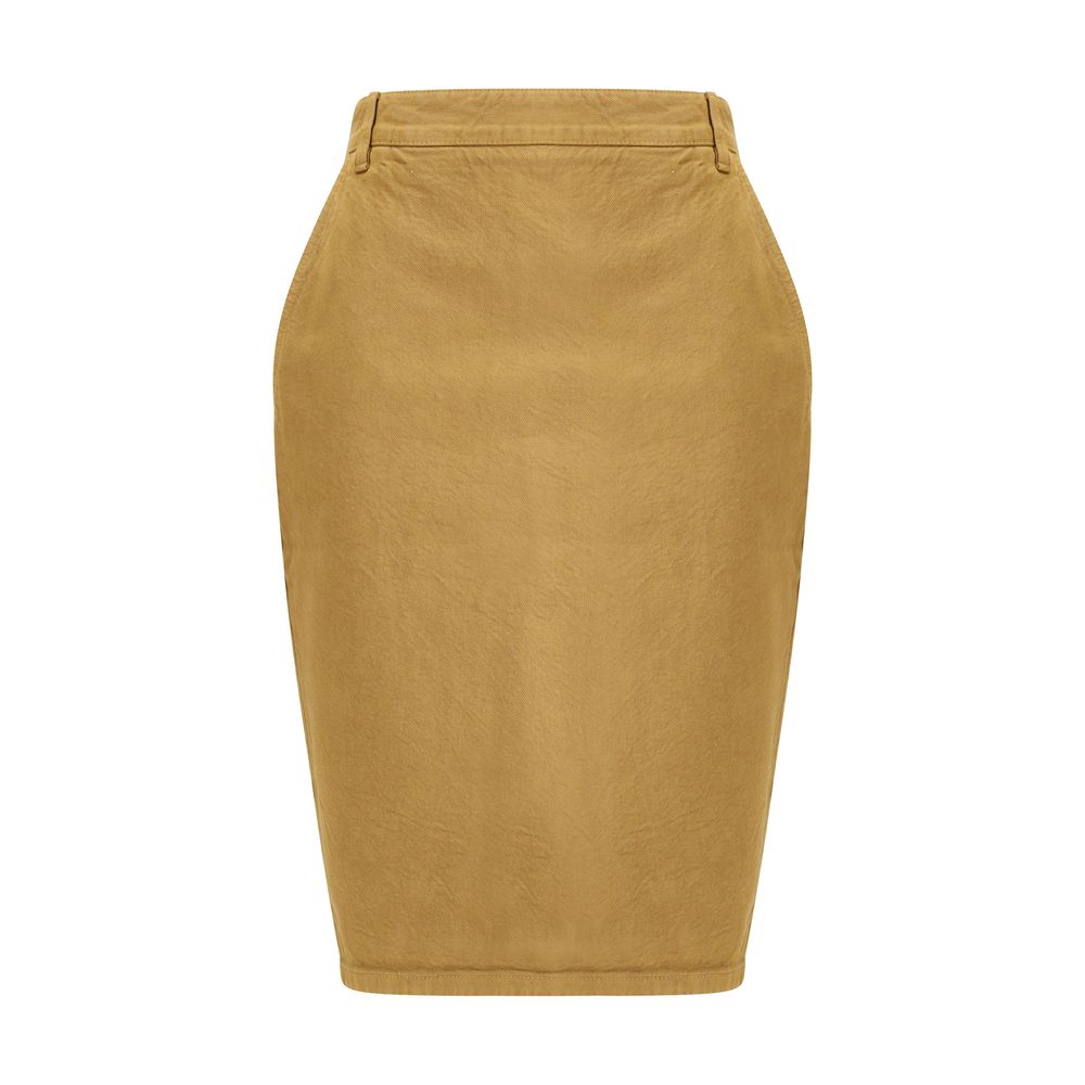 Saint Laurent Denim Pencil Skirt Saint Laurent
