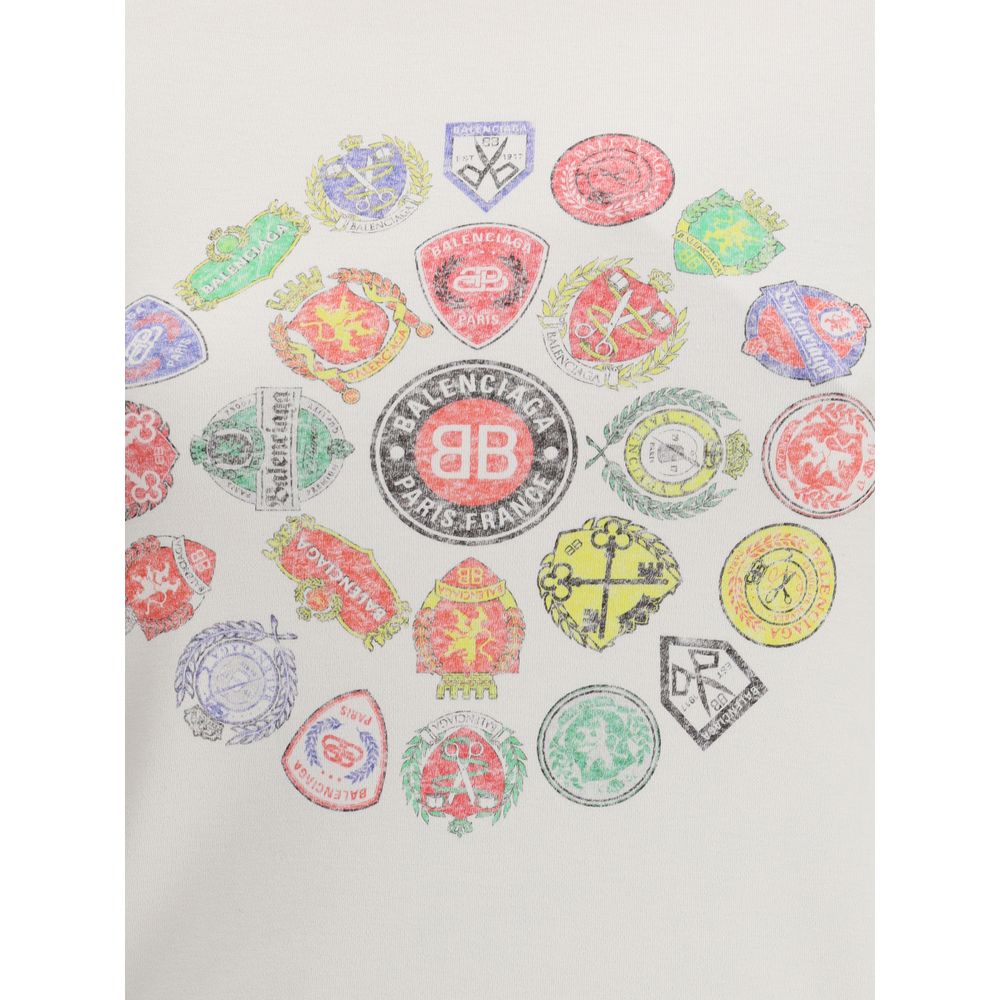 Balenciaga Graphic Logo Crew Neck T-Shirt Balenciaga