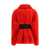 Balenciaga Wrap Faux Fur Coat Balenciaga