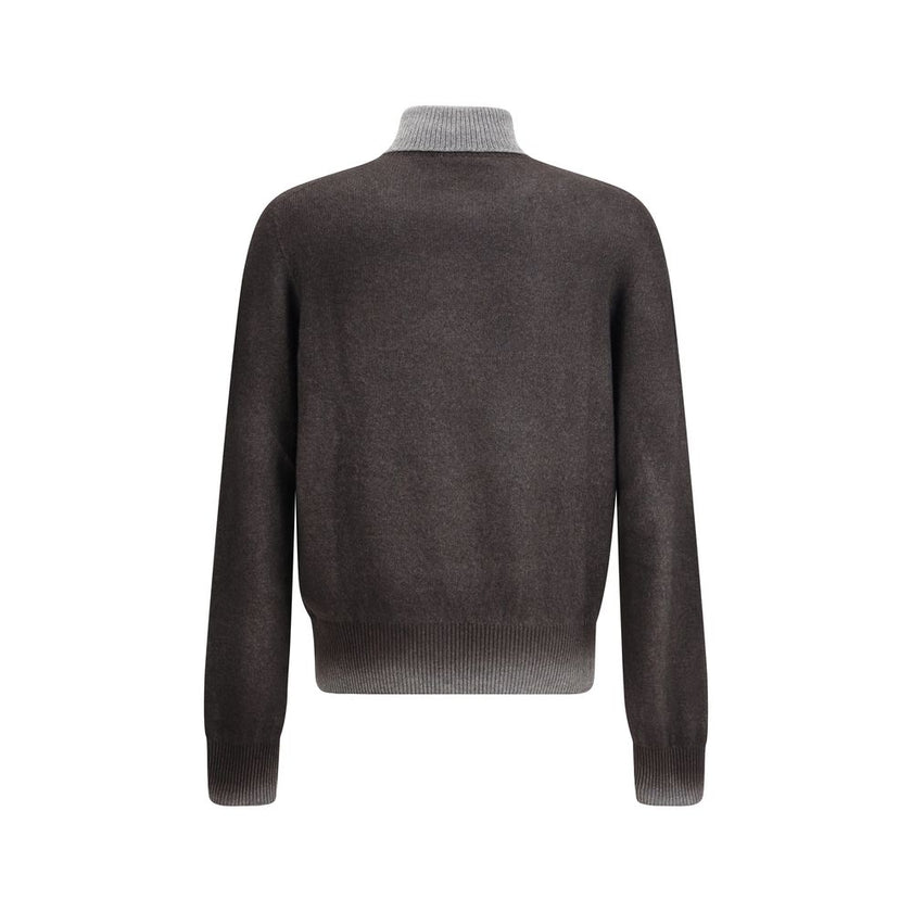 Aragona Cashmere Gray Cashmere Turtleneck Aragona Cashmere