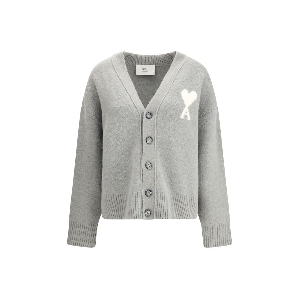 Ami Paris Alpaca Ami de Coeur Cardigan Ami Paris