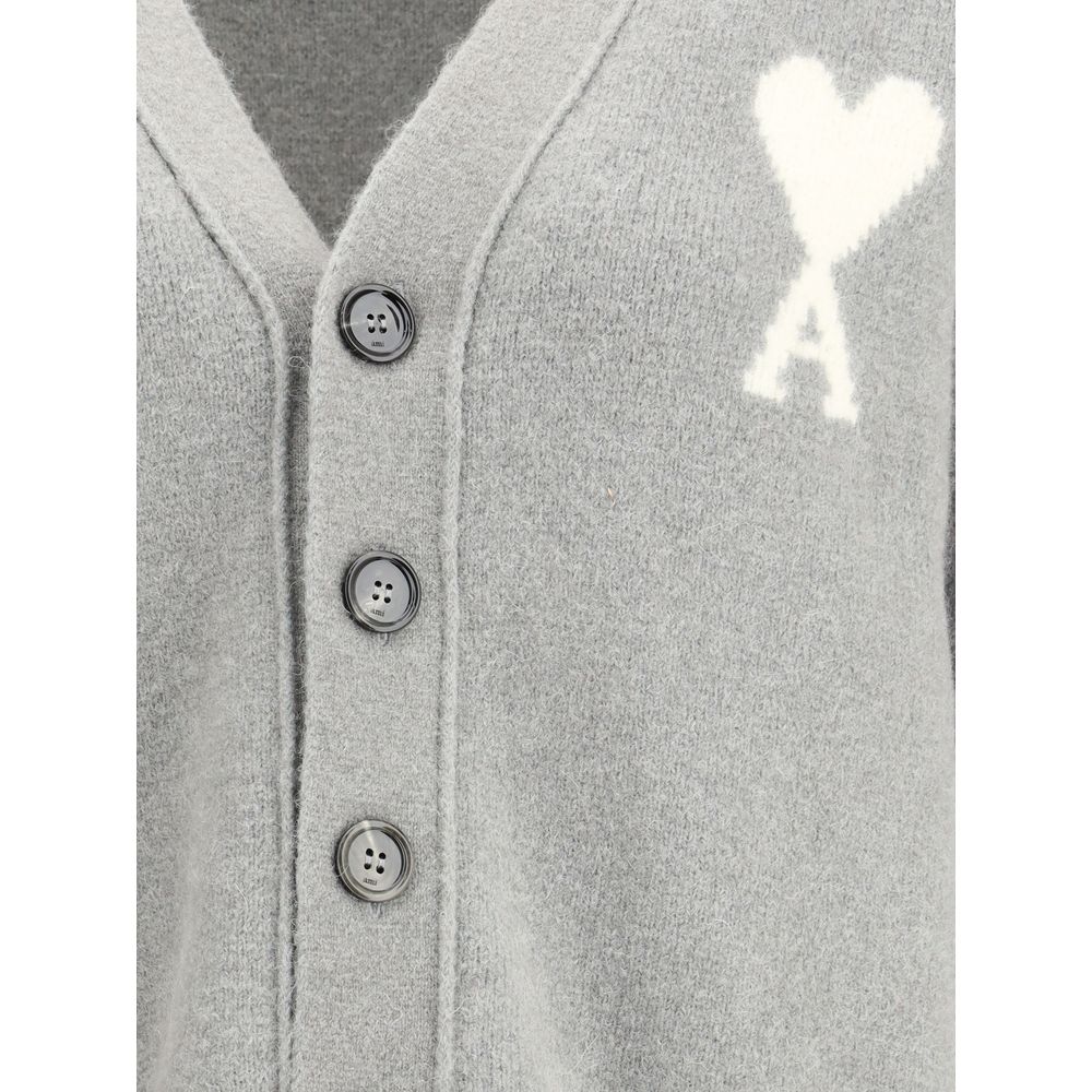 Ami Paris Alpaca Ami de Coeur Cardigan Ami Paris